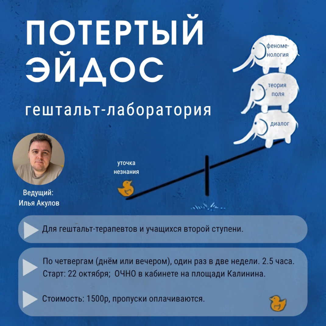 Психологический проект «Гештальт-лаборатория «Потертый эйдос»»